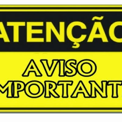 Atenção: Aviso importante